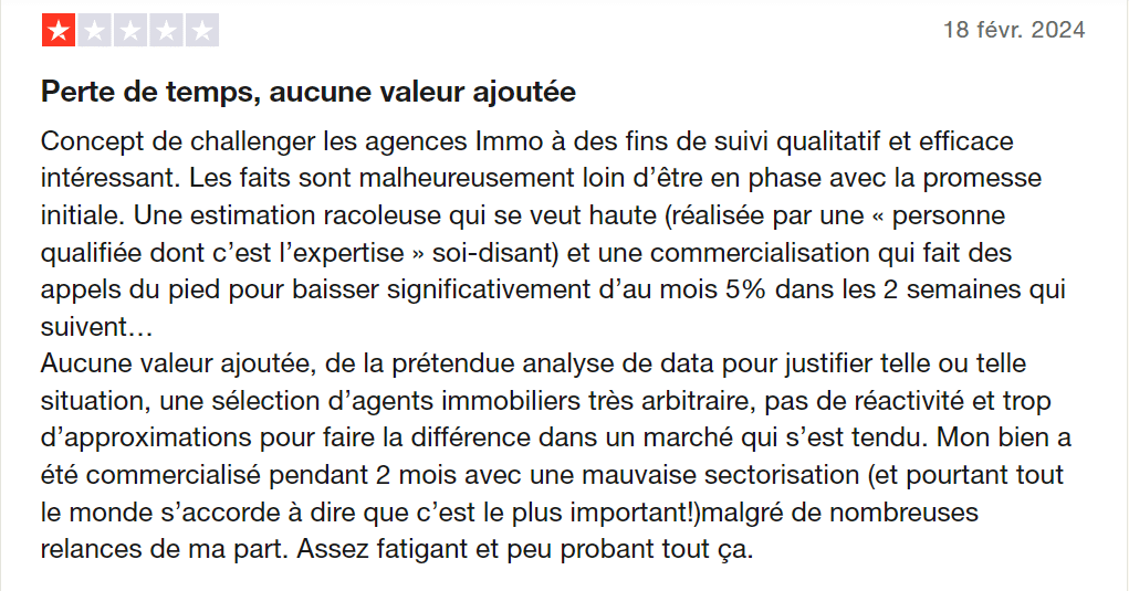 Avis négatif Zefir 1