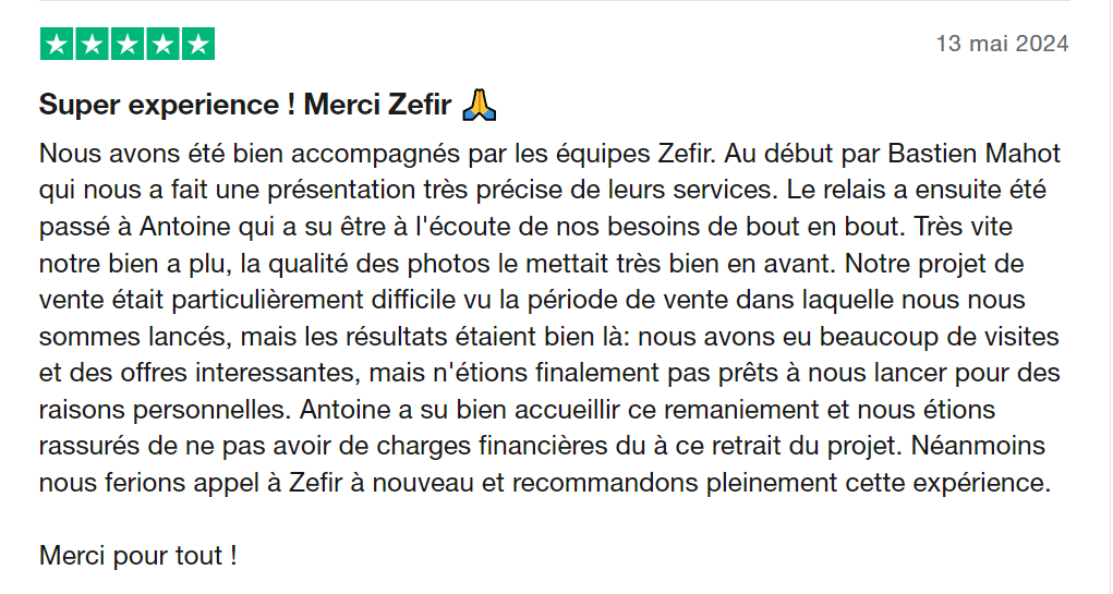 Avis positif Zefir 2