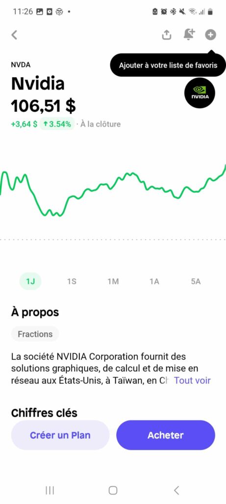 vision Nvidia sur shares