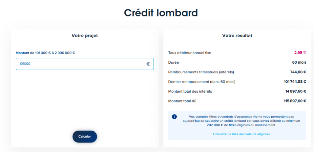 crédit lombard boursobank boursofirst