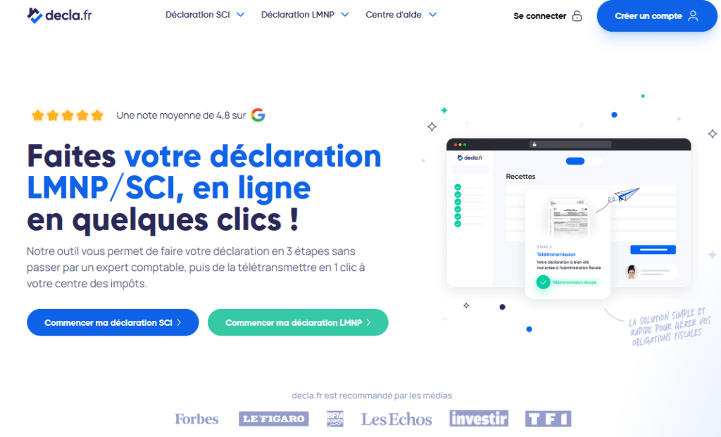 première page decla.fr