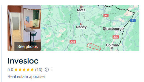 Invesloc avis Google