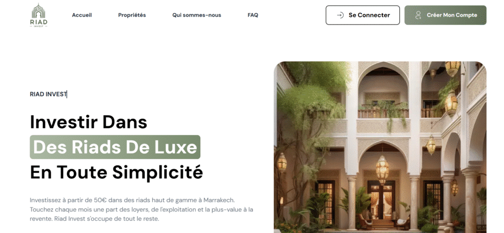 riad invest première page