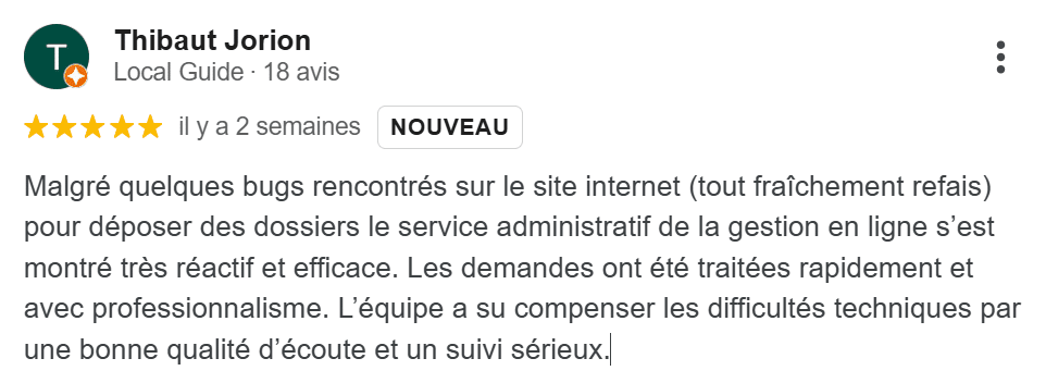 avis la gestion en ligne