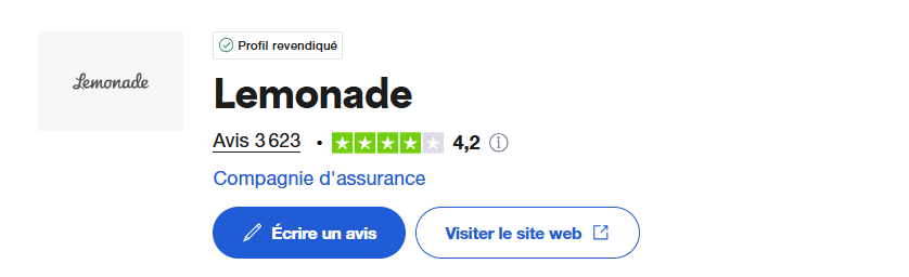 lemonade avis trustpilot