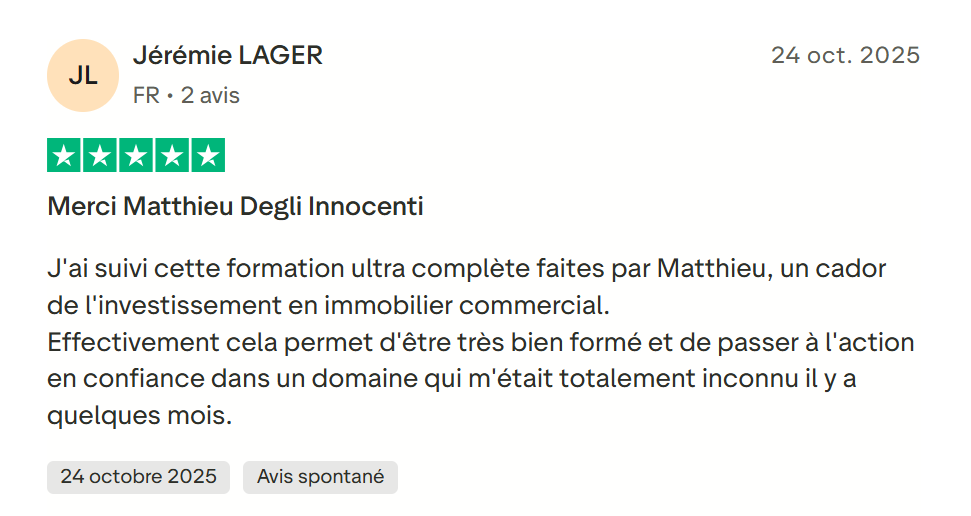 avis positif matthieu degli innocenit