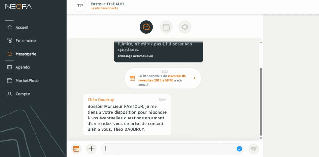 service de messagerie thibault pastour