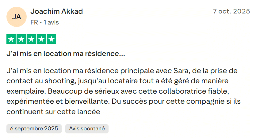 avis positif propriétaire