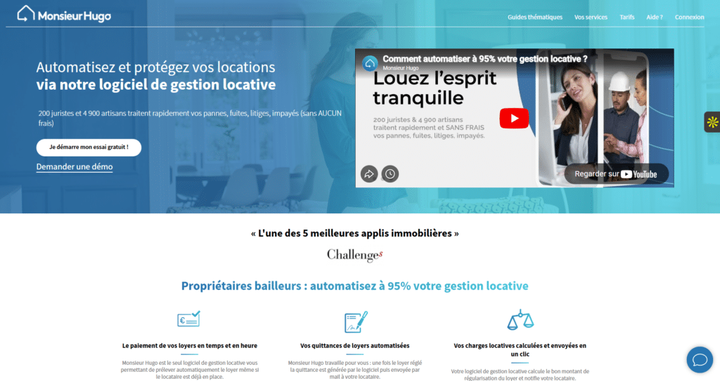 première page mr hugo