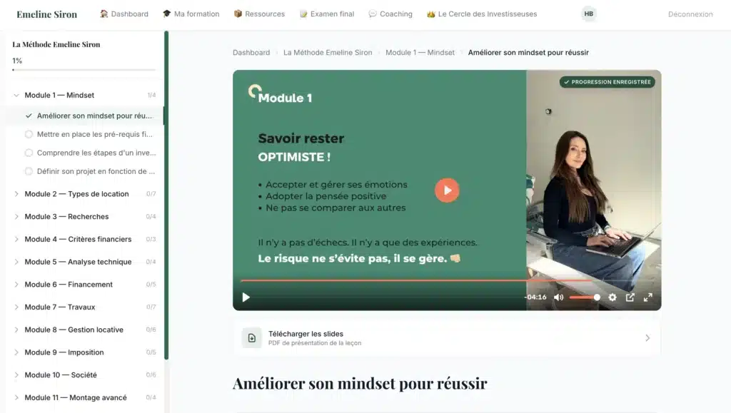 Modules formation Emeline Siron