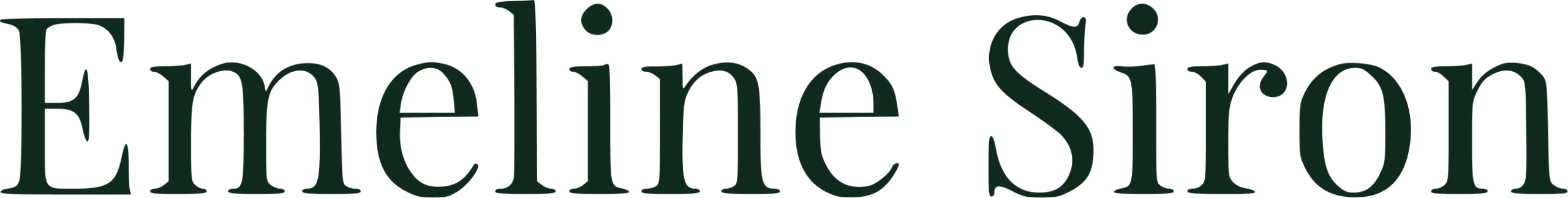 Logo Emeline Siron Vert
