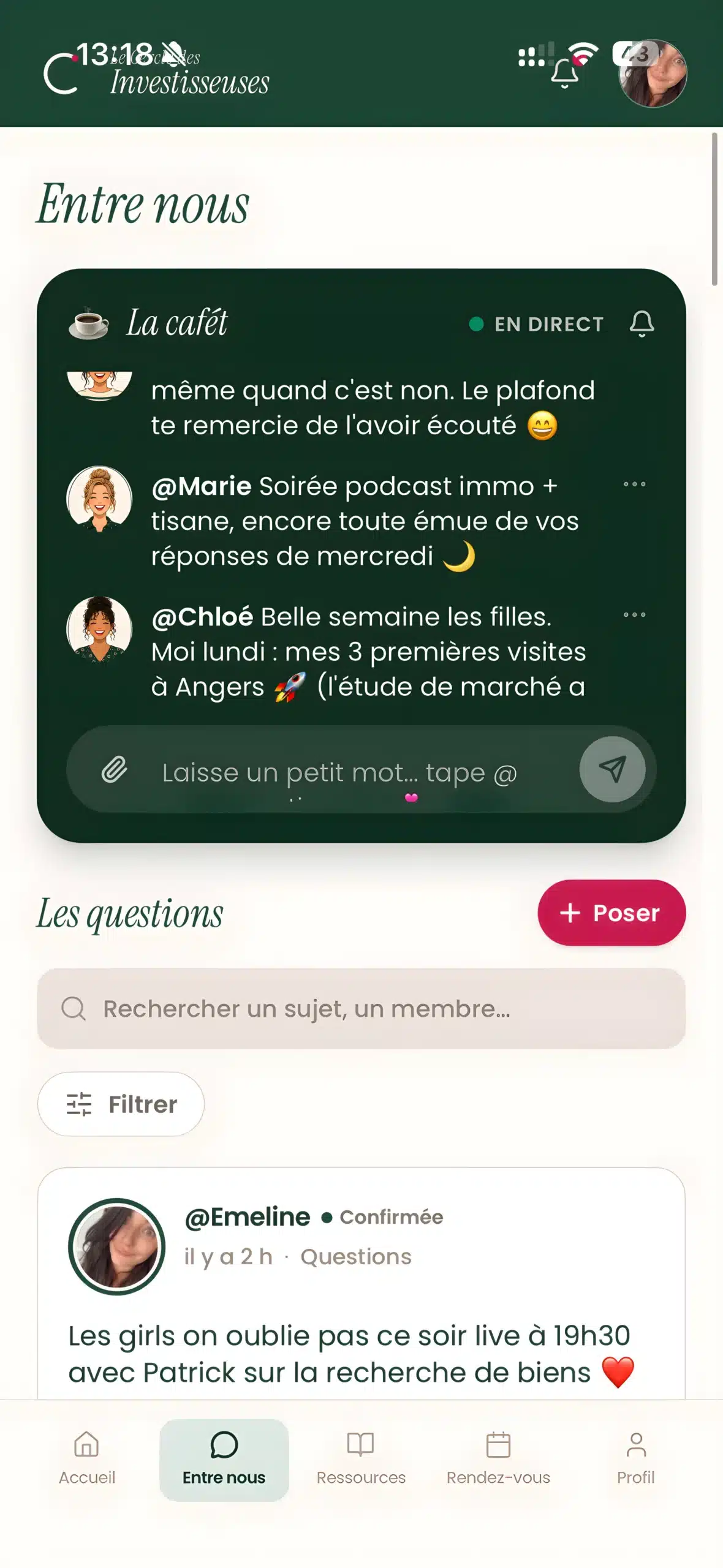 Le Cercle des Investisseuses — communauté